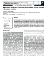A mini-review on the use of constructed wetland systems for water treatment in developing countries