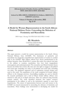 A Model for women representation in the South African National Defense Force: Concealing the delusion of femininity and masculinity