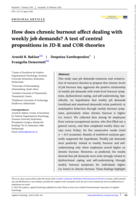 How does chronic burnout affect dealing with weekly job demands? A test of central propositions in JD-R and COR-theories