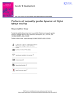 Platforms of inequality: gender dynamics of digital labour in Africa