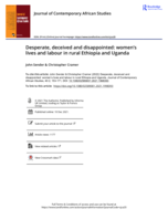 Desperate, deceived and disappointed: Women's lives and labour in rural Ethiopia and Uganda