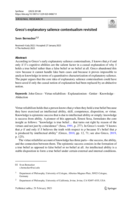 Greco’s explanatory salience contextualism revisited