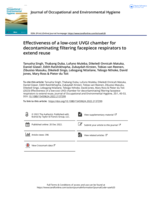 Effectiveness of a low-cost UVGI chamber for decontaminating filtering facepiece respirators to extend reuse