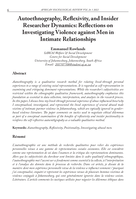 Autoethnography, reflexivity, and insider researcher dynamics: Reflections on investigating violence against men in intimate relationships