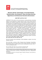 Biometric sensor technologies, virtual marketplace dynamics data, and computer vision and deep learning algorithms in the metaverse interactive environment