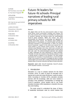 Future-fit leaders for future-fit schools: Principal narratives of leading rural primary schools for 4IR imperatives