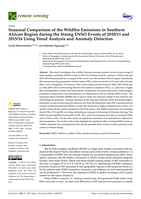 Seasonal comparison of the wildfire emissions in Southern African region during the strong ENSO events of 2010/11 and 2015/16 using trend analysis and anomaly detection