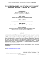 The "five-helix" model is an effective way to develop business in industry 4.0 of selected countries