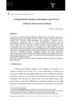 Evidence-based medicine and patient-centred care: A patient’s best interest analysis