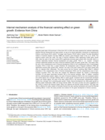 Internal mechanism analysis of the financial vanishing effect on green growth: Evidence from China