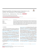 Managerial capabilities and strategic renewal in family firms in crisis situations: The moderating role of the founding generation