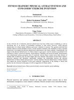 Fitness trainers’ physical attractiveness and gym goers’ exercise intention