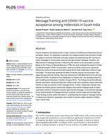 Message framing and COVID-19 vaccine acceptance among millennials in South India