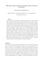 A differentiated courtship: A regime-type analysis of Russia's Southern African (arms)
