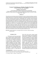 Consumer fruit preferences: The role of nutrition knowledge in Fruit purchase and consumption