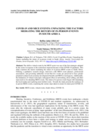 Covid-19 and mice events: Unpacking the factors mediating the return of in-person events in South Africa
