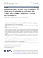 Pooled prevalence of food away from home (FAFH) and associated non-communicable disease (NCD) markers: a systematic review and meta-analysis