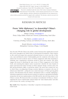 From ‘debt diplomacy’ to donorship? China’s changing role in global development
