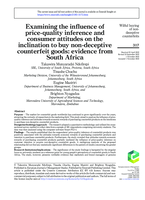 Examining the influence of price-quality inference and consumer attitudes on the inclination to buy non-deceptive counterfeit goods: Evidence from South Africa