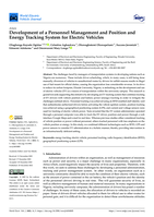 Development of a personnel management and position and energy tracking system for electric vehicles