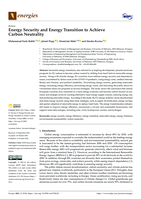 Energy security and energy transition to achieve carbon neutrality