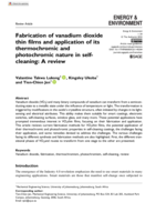 Fabrication of vanadium dioxide thin films and application of its thermochromic and photochromic nature in self-cleaning: A review