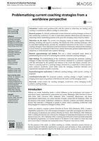 Problematising current coaching strategies from a worldview perspective