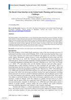 The rural-urban interface in the global south: Planning and governance challenges