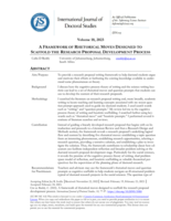 A framework of rhetorical moves designed to scaffold the research proposal development process