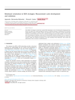 Relational orientation in B2B strategies: Measurement scale development and validation