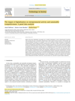 The impact of digitalization on entrepreneurial activity and sustainable competitiveness: A panel data analysis