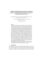 Mobile cloud based enterprise resource planning systems for small medium and micro enterprises: A systematic literature review