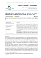 Exploring teacher improvisation and its influence on learner performance in an under-resourced Grade 11 Life Science class
