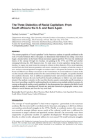 The three dialectics of racial capitalism: From South Africa to the US and back again