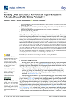 Funding open educational resources in higher education: A South African public policy perspective