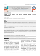 Linking career anxiety with suicide tendencies among university undergraduates