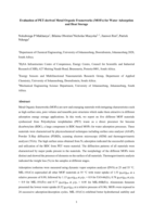 Evaluation of PET-derived metal organic frameworks (MOFs) for water adsorption and heat storage
