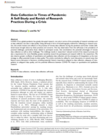 Data collection in times of pandemic: A self-study and revisit of research practices during a crisis