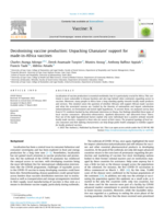 Decolonising vaccine production: Unpacking Ghanaians’ support for made-in-Africa vaccines
