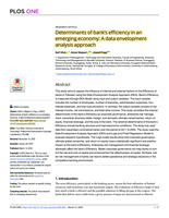 Determinants of bank's efficiency in an emerging economy: A data envelopment analysis approach