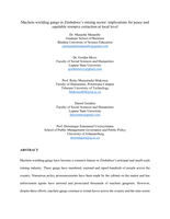 Machete-wielding gangs in Zimbabwe's mining sector: Implications for peace and equitable resource extraction at local level