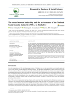 The nexus between leadership and the performance of the National Social Security Authority (NSSA) in Zimbabwe