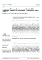 A systematic literature review on local sustainability assessment processes for infrastructure development projects in Africa