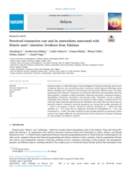 Perceived transaction cost and its antecedents associated with fintech users' intention: Evidence from Pakistan
