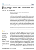 Research trends and directions on real estate investment trusts’ performance risks