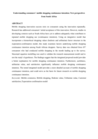 Understanding consumers' mobile shopping continuance intention: New perspectives from South Africa