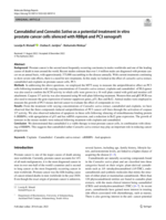 Cannabidiol and Cannabis Sativa as a potential treatment in vitro prostate cancer cells silenced with RBBp6 and PC3 xenograft