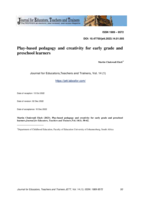 Play-based pedagogy and creativity for early grade and preschool learners