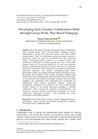 Developing early graders' collaborative skills through group-work, play-based pedagogy