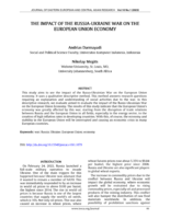 The impact of the Russia-Ukraine war on the European Union economy